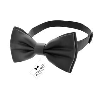 Adam Young Black Bow Tie for Men and Kids Large